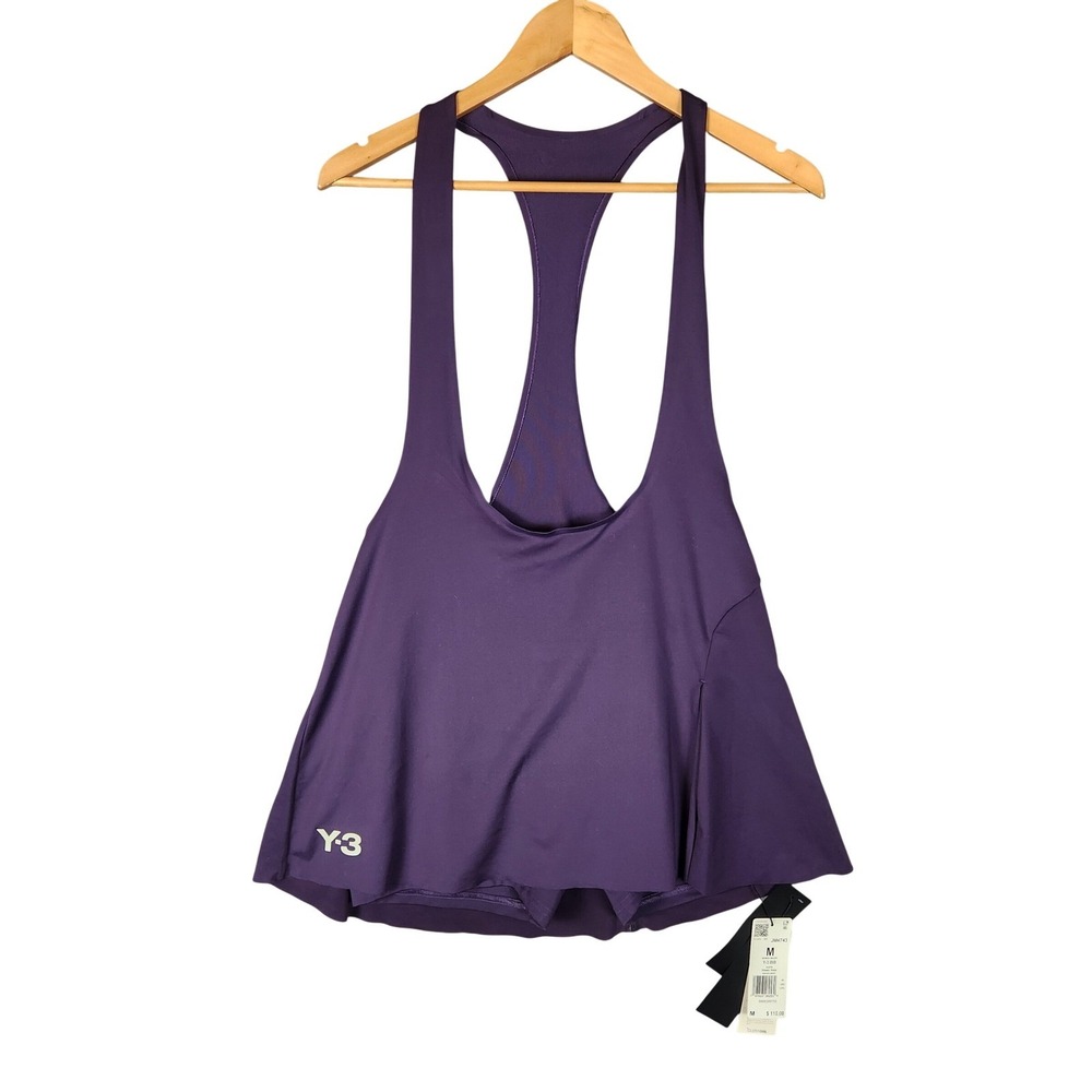 Y-3 Adidas Tennis Pro Bib Dress Women's M Purple Climacool Racerback